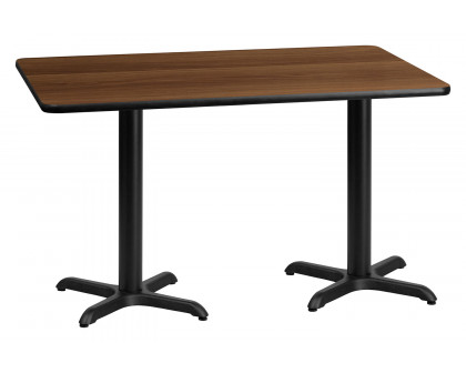 BLNK Rectangular Table with 22'' x 22'' Bases