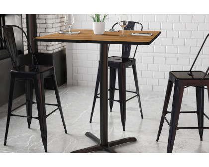 BLNK Square Bar Height Table with 30'' x 30'' Base