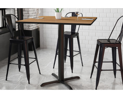 BLNK Square Bar Height Table with 33'' x 33'' Base