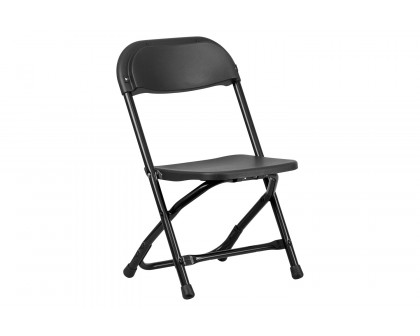 BLNK Timmy Kids Plastic Folding Chair - Black