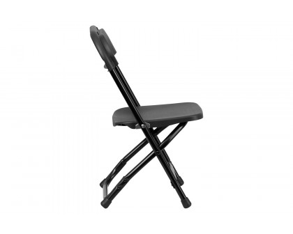 BLNK Timmy Kids Plastic Folding Chair - Black