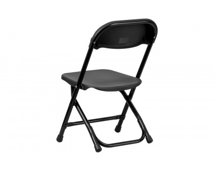 BLNK Timmy Kids Plastic Folding Chair - Black