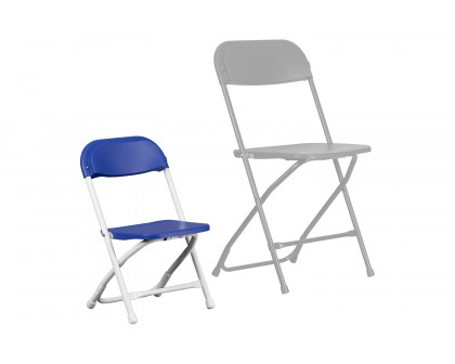 BLNK™ Timmy Kids Plastic Folding Chair - Blue