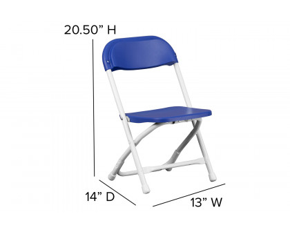 BLNK™ Timmy Kids Plastic Folding Chair - Blue