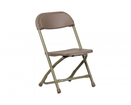 BLNK Timmy Kids Plastic Folding Chair - Brown