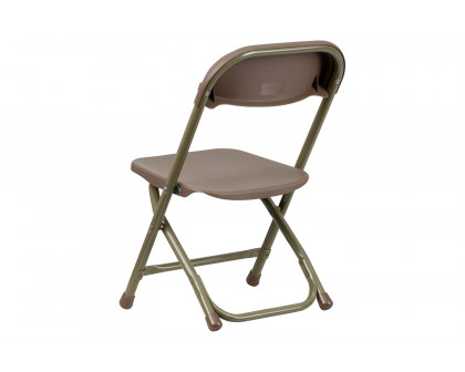 BLNK Timmy Kids Plastic Folding Chair - Brown