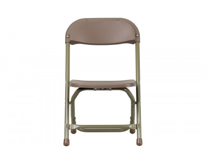 BLNK Timmy Kids Plastic Folding Chair - Brown