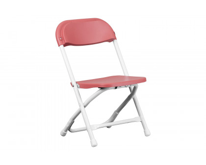 BLNK™ Timmy Kids Plastic Folding Chair - Burgundy