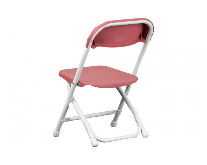 BLNK™ Timmy Kids Plastic Folding Chair - Burgundy