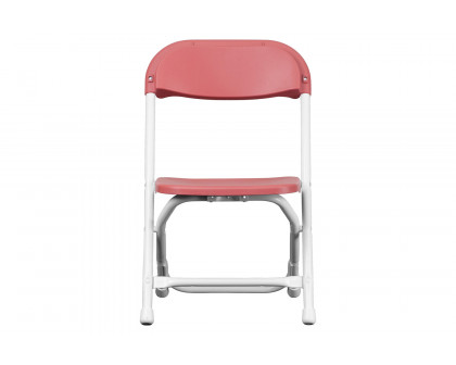 BLNK™ Timmy Kids Plastic Folding Chair - Burgundy