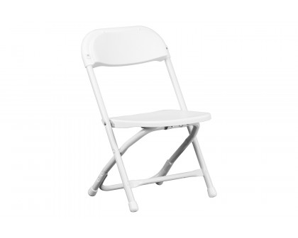 BLNK Timmy Kids Plastic Folding Chair - White