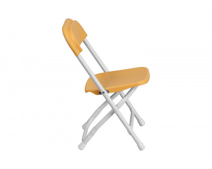 BLNK™ Timmy Kids Plastic Folding Chair - Yellow