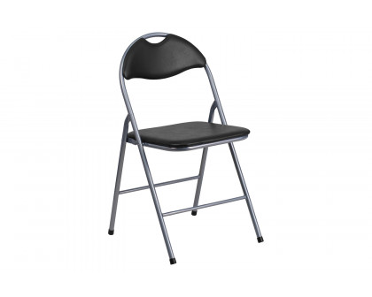 BLNK - HERCULES Series Vinyl Metal Folding Chair with Carrying Handle