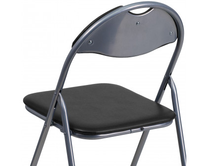 BLNK - HERCULES Series Vinyl Metal Folding Chair with Carrying Handle