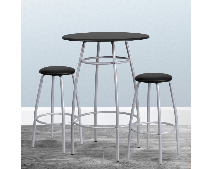 BLNK - Daria Bar Height Table Set with Padded Stools