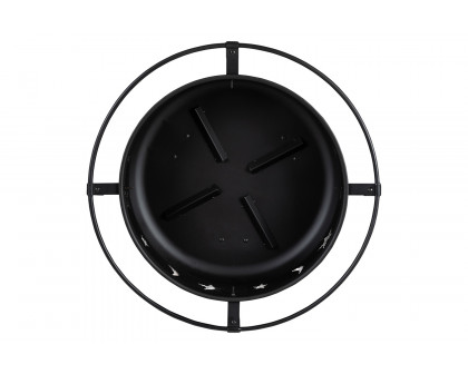 BLNK - Chelton Round Burning Firepit with Mesh Spark Screen