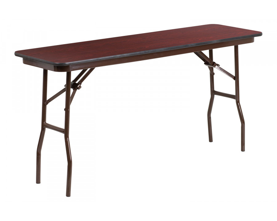 BLNK Floyd Mahogany HP Laminate Folding Training Table