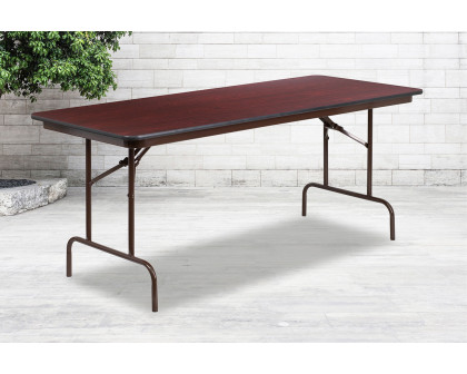 BLNK Floyd Mahogany HP Laminate Folding Banquet Table