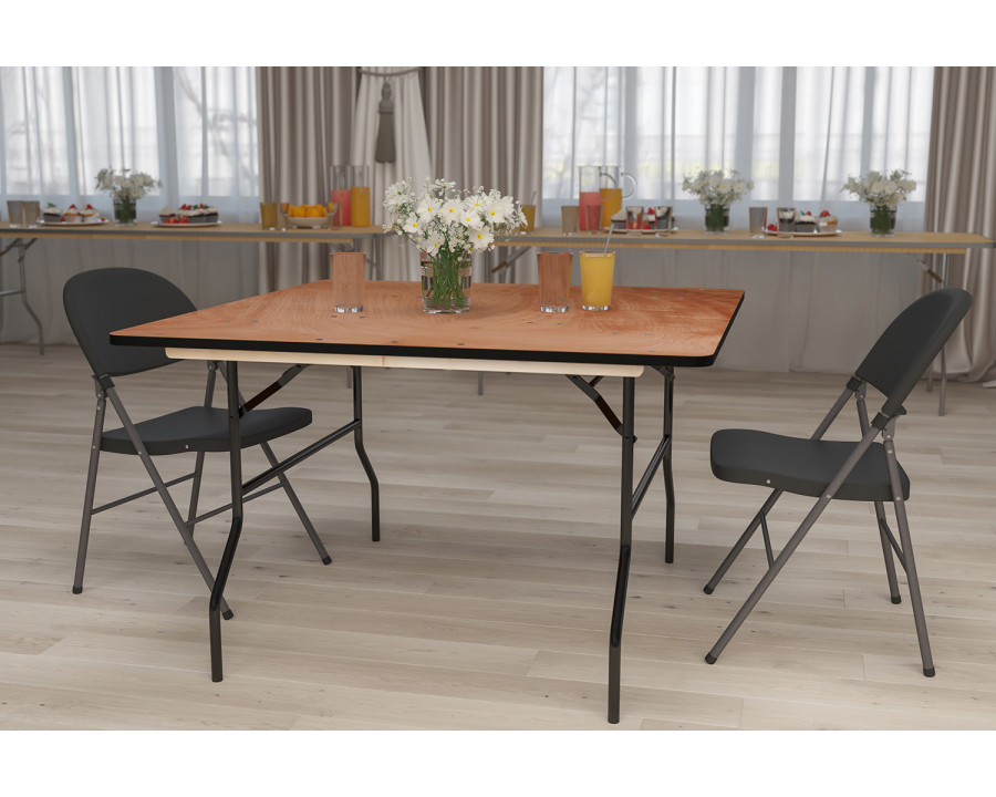 BLNK Gerry Square Wood Folding Banquet Table