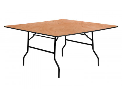 BLNK Gerry Square Wood Folding Banquet Table