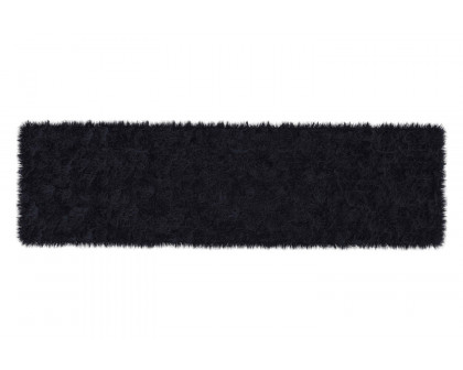 BLNK Chalet Collection Faux Fur Area Rug with Polyester Backing