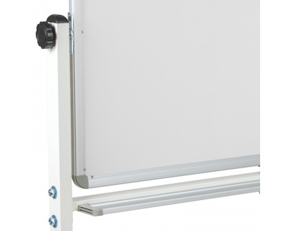 BLNK HERCULES Series Double-Sided Mobile White Board with Pen Tray - 45.25"W x 54.75"H