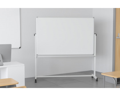 BLNK HERCULES Series Double-Sided Mobile White Board with Pen Tray