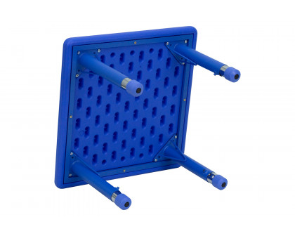 BLNK Wren Square Plastic Adjustable Activity Table - Blue