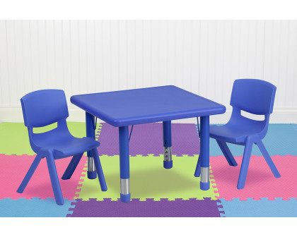 BLNK - Emmy Square Plastic Height Adjustable Activity Table Set