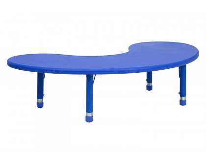 BLNK - Wren Half-Moon Plastic Height Adjustable Activity Table