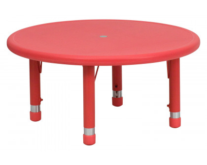 BLNK Wren Round Plastic Adjustable Activity Table