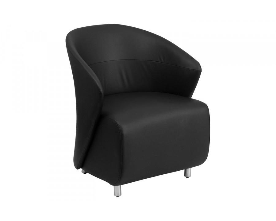 BLNK Pasithea LeatherSoft Curved Barrel Back Lounge Chair