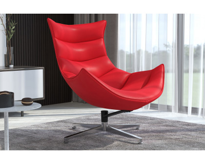 BLNK Pasithea LeatherSoft Swivel Cocoon Chair