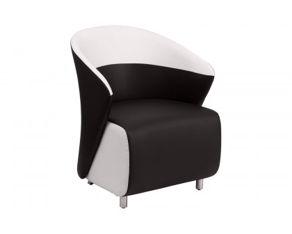 BLNK Pasithea LeatherSoft Curved Barrel Back Lounge Chair