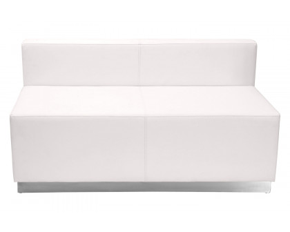 BLNK™ HERCULES Alon Series Set 2 LeatherSoft Reception Configuration 3 Pieces - Melrose White