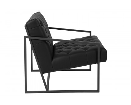 BLNK HERCULES Madison Series LeatherSoft Lounge Chair - Black