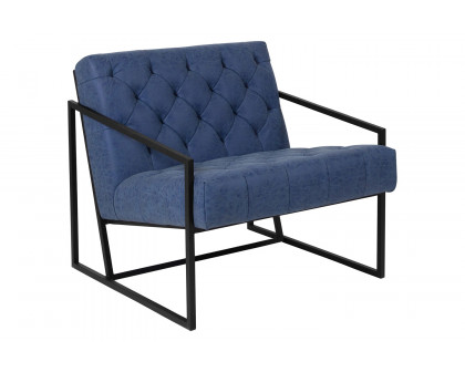 BLNK HERCULES Madison Series LeatherSoft Lounge Chair - Retro Blue