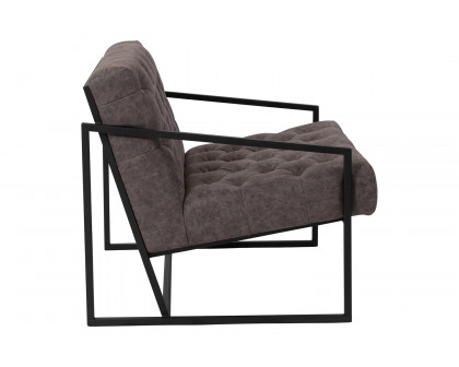 BLNK HERCULES Madison Series LeatherSoft Lounge Chair - Retro Gray