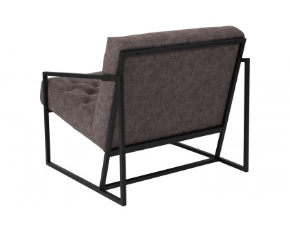 BLNK HERCULES Madison Series LeatherSoft Lounge Chair - Retro Gray