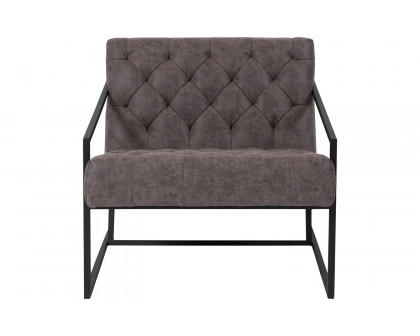 BLNK HERCULES Madison Series LeatherSoft Lounge Chair - Retro Gray