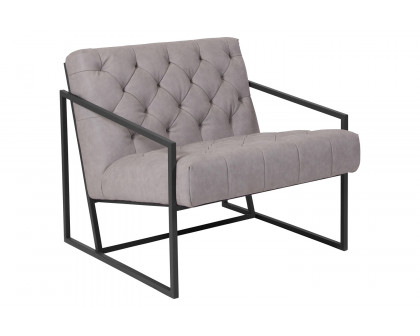 BLNK™ HERCULES Madison Series LeatherSoft Lounge Chair - Retro Light Gray