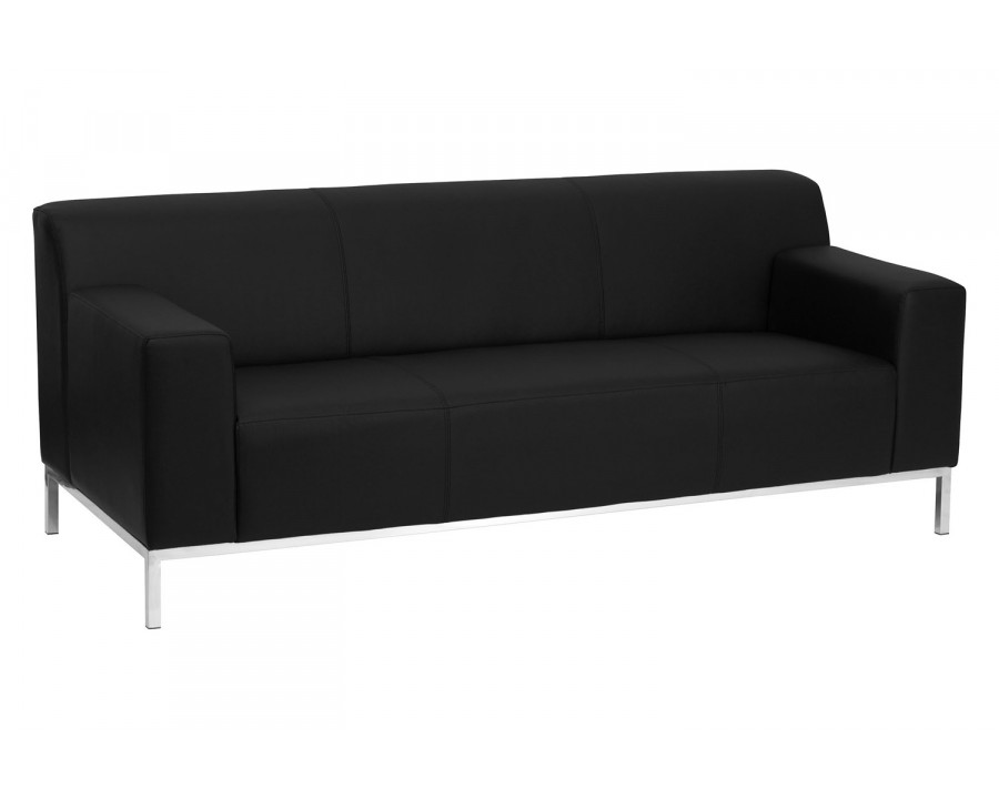 BLNK - HERCULES Definity Series LeatherSoft Contemporary Sofa with Stainless Steel Frame