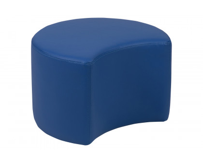 BLNK Nicholas Moon Flexible Soft Seating - Blue, 12"H Seat