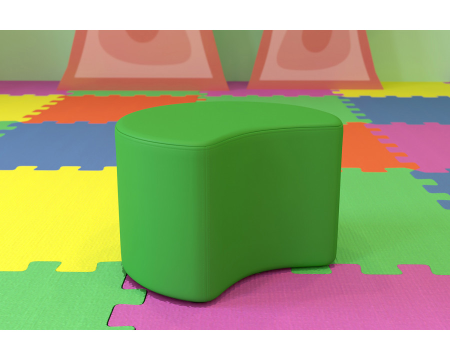 BLNK Nicholas Moon Flexible Soft Seating - Green, 12"H Seat