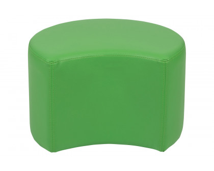 BLNK Nicholas Moon Flexible Soft Seating - Green, 12"H Seat