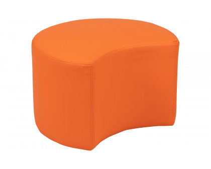 BLNK Nicholas Moon Flexible Soft Seating - Orange, 12"H Seat