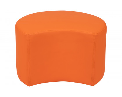 BLNK Nicholas Moon Flexible Soft Seating - Orange, 12"H Seat