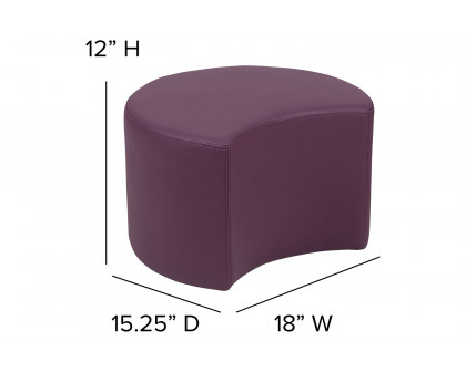 BLNK Nicholas Moon Flexible Soft Seating - Purple, 12"H Seat