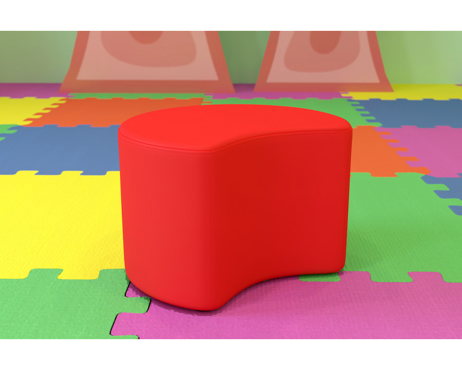 BLNK Nicholas Moon Flexible Soft Seating - Red, 12"H Seat