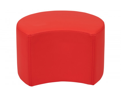 BLNK Nicholas Moon Flexible Soft Seating - Red, 12"H Seat